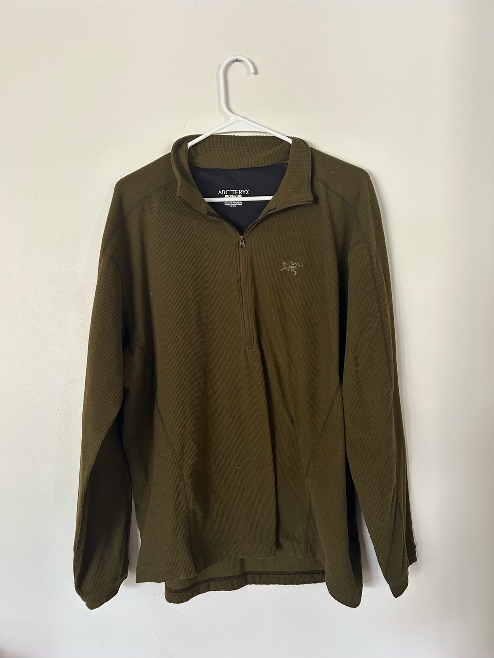 Arc'teryx Mens Delta LT Zip Neck Dark Moss XL